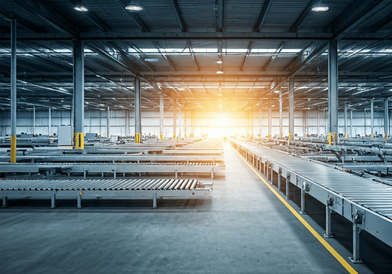 PSČ: Jak si ho ověřit online (za 10 sekund) 2 A professional logistics hub interior with automated sorting belts and scanners, clean industrial aesthetic, premium editorial photography, soft natural lighting, depth of field, 85mm lens, no text, no words, no letters