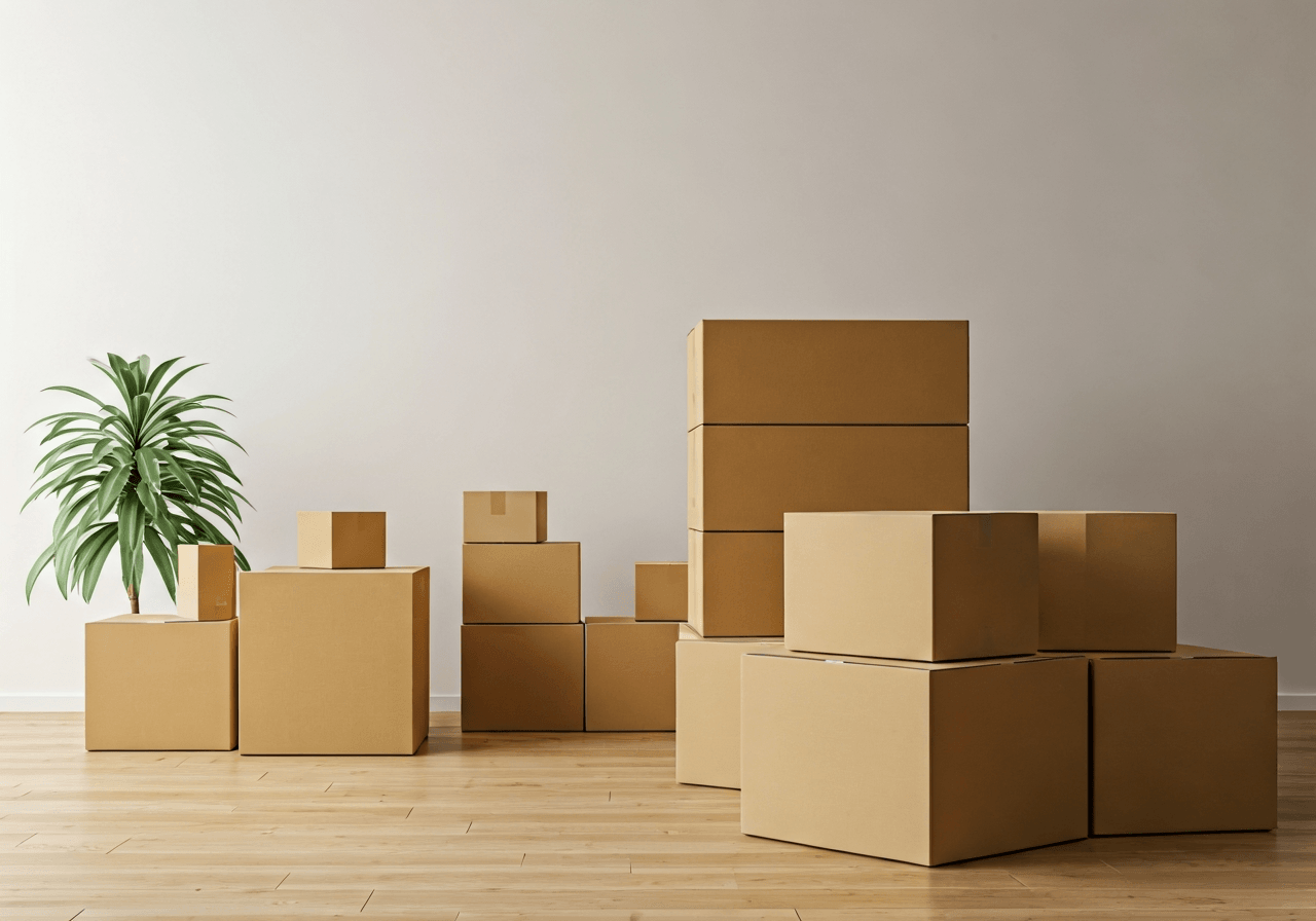 Vyškov pošta: Kdy se vyhnout frontám? (Odpovědi) 3 A clean, professional shot of a modern logistics workspace with organized packages, bright minimalist office environment, editorial photography style, soft natural light, 85mm lens, high resolution, no text, no words, no letters.