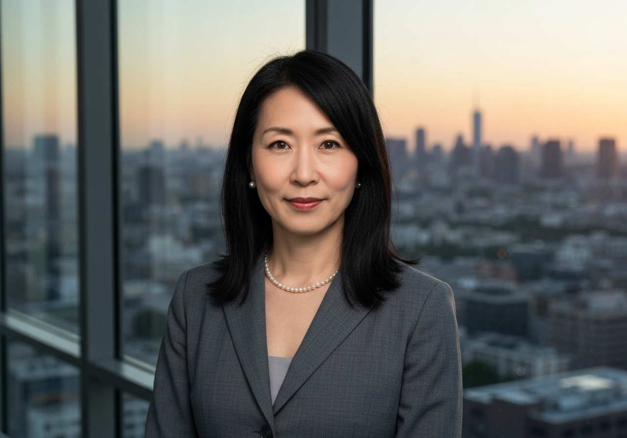 A professional portrait of a visionary business leader in a modern, minimalist glass-walled office, cityscape in the background, professional editorial photography, soft natural lighting, 85mm lens, high quality, no text, no words, no letters.