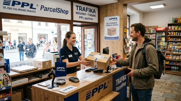Výdejní místo PPL ParcelShop v Hradci Králové s převzetím balíku zákazníkem
